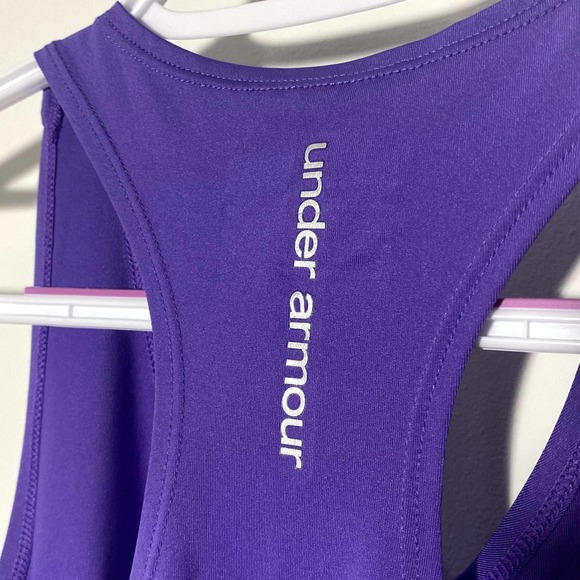 Girls Purple Under Armour Muscle Tee Kids Large - Picture 7 of 7